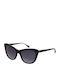 Oozoo Women's Sunglasses with Black Plastic Frame and Gray Gradient Lens OSG007-C1