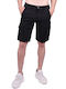 Bermuda shorts black cargo fabric black Black