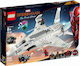 LEGO Super Eroi Stark Jet & Drone Attack pentru 8+ ani