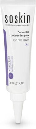 Soskin Care Moisturizing & Anti-aging Serum Eyes with Vitamin C & Niacinamide for Dark Circles & Bags 30ml