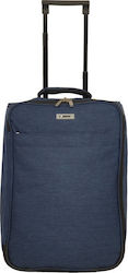 Explorer Luggage EX0524 Cabin Travel Suitcase Fabric Blue with 2 Wheels Height 50cm