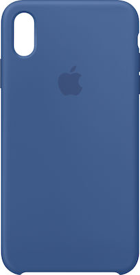 Apple Silicone Case Umschlag Rückseite Silikon Blau (iPhone XS Max) MVF62ZM/A