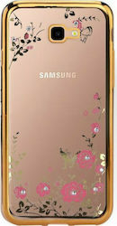 Forcell Back Cover Σιλικόνης Diamond Garden Χρυσό (Galaxy J4+)