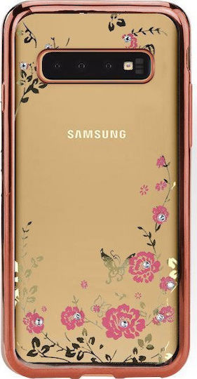 Forcell Back Cover Σιλικόνης Ροζ Χρυσό (Galaxy S10+)