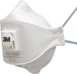 3M Aura 9322+ NR D Disposable Protective Mask FFP2 with Valve White 1pcs