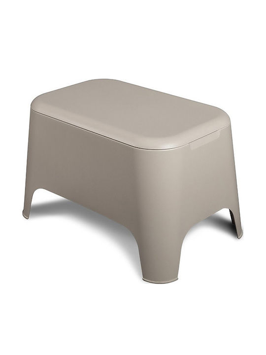 Πλαστικό Τραπέζι Καθιστικού Petra Matte Taupe Grey 59x39x36cm