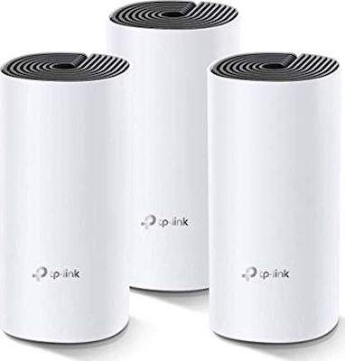 TP-LINK Deco M4 v1 WiFi Mesh Network Access Point Wi‑Fi 5 Dual Band (2.4 & 5GHz) σε Τριπλό Kit