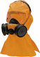 Climax Mask Full Face with A1 filters & PVC hood 756 Orange