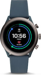 Fossil Sport 43mm Smartwatch mit Pulsmesser (Blau)