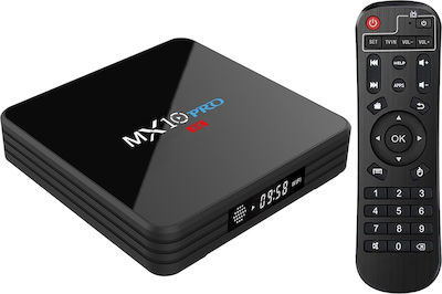 TV Box MX10 Pro 4K UHD with Wi-Fi USB 2.0 / USB 3.0 4GB RAM and 32GB Rear Toy Basket with Operating System Android 8.1