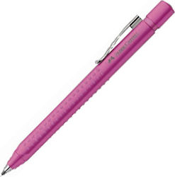 Faber-Castell Grip 2011 Pen Ballpoint 0.7mm with Blue Ink Pink