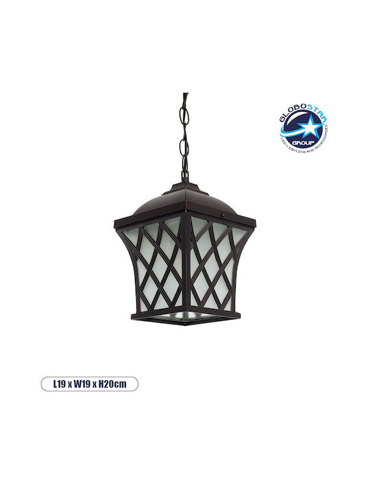 GloboStar Lincoln Corp de iluminat de Exterior E27 în Culoare Maro 01399