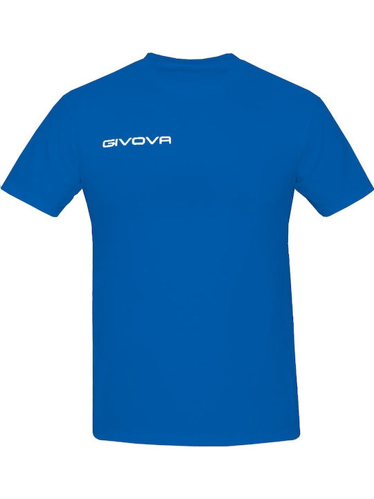 Givova T-Shirt Fresh Αθλητικό T-shirt Μπλε