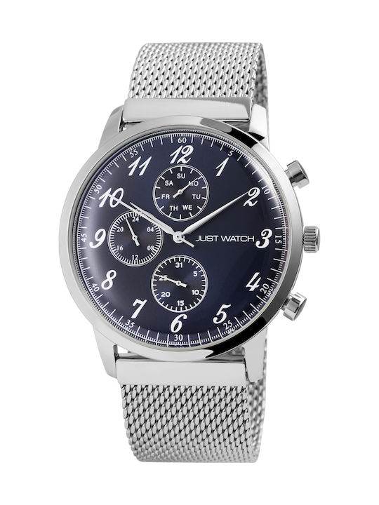 Just Watch Watch with Silver Metal Bracelet