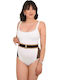 Bluepoint One-Piece Swimsuit with Padding White