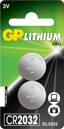 GP Batteries Lithium Cell Батерии CR2032 3V 2бр