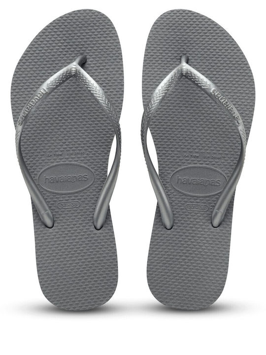 Havaianas Slim Women's Flip Flops Silver