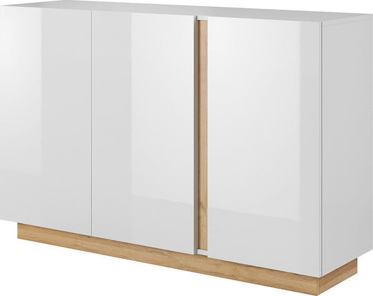 Буфет Дървен Бял 138.2x40x90.5см