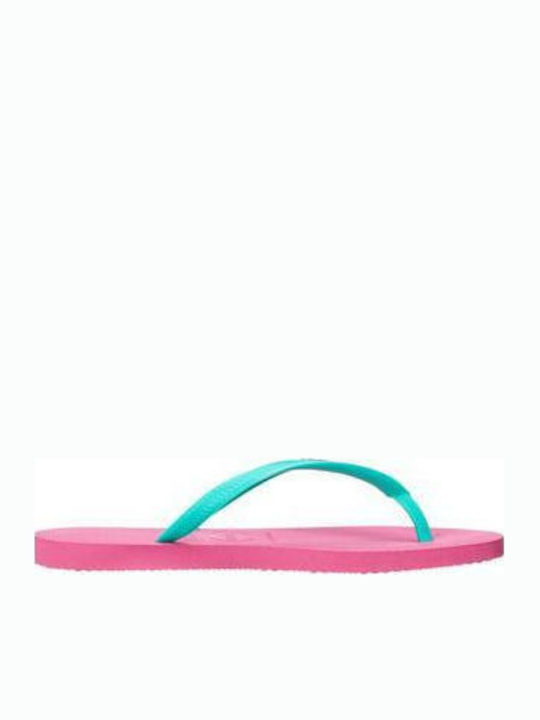 Havaianas Slim Logo Женски чехли в Тюркоазен цвят