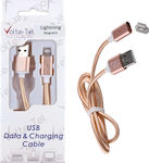 Volte-Tel VCD08 Μαγνητικό αποσπώμενο / Braided USB to Lightning Cable Χρυσό 1m (8228384)