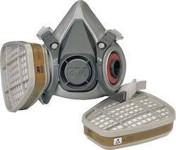 3M 6000 Half Face Safety Mask without Filters Grey