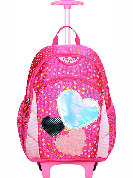 KalGav X-Bag Schulranzen Trolley Kindergarten in Fuchsie Farbe 13Es