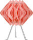 Starlight FP-12-S-2Ε-27CM-Τ Plastic Table Lamp for Socket E14 with Pink Shade and Base