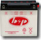 B&P Motorradbatterie YB12AL-A2 mit Kapazität 12Ah