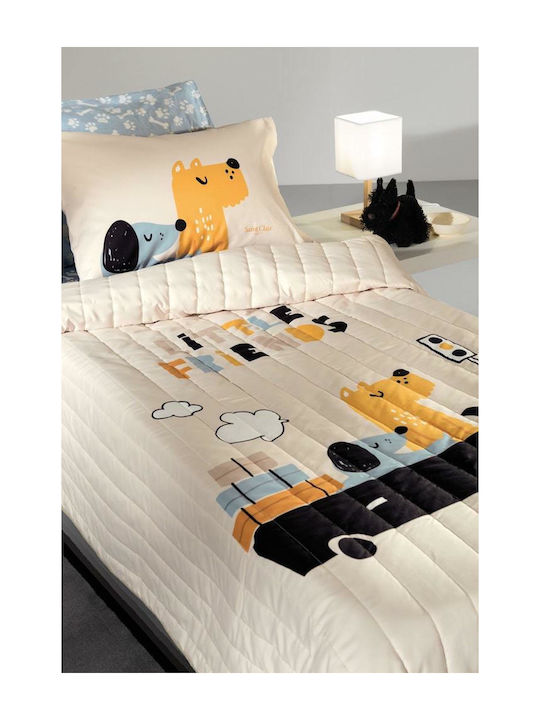 Saint Clair Doggy Kids Pillowcase 50x70cm Blue 1716030119001