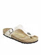 Gizeh Birko-Flor Women's Flat Sandals Anatomic in White Color Narrow Fit