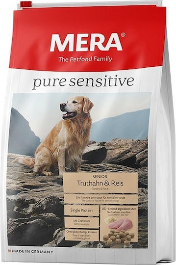 Meradog Pure Sensitive Adult 12.5kg Ξηρά Τροφή για Ηλικιωμένους Στειρωμένους Σκύλους με Γαλοπούλα και Ρύζι