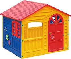 Marian-Plast Kunststoff Kinder Spielhaus Garten Happy Children’s Mehrfarbig 103x109x115cm