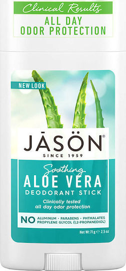 Jason Deodorant Calmant Aloe Vera Deodorant Stick Fără Aluminiu 71gr