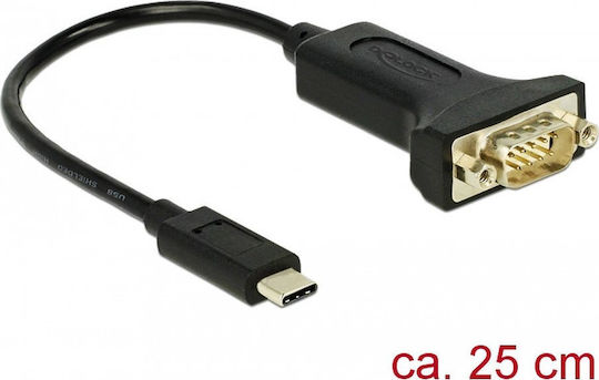 DeLock Μετατροπέας USB-C male σε Serial male 1τμχ 63908