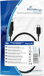 MediaRange 1m USB 2.0 Cable A-Male to mini A-Male (MRCS187)