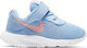 Nike Tanjun TD Kids Sports Shoes Running with Hoop & Loop Closure Light Blue