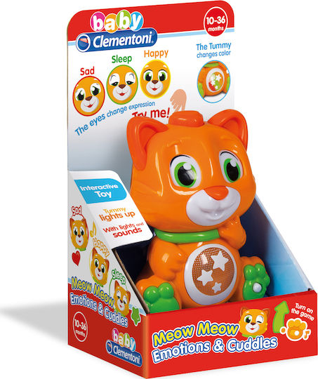 Baby Clementoni Animal Meow Meow with Lights for 10++ Months