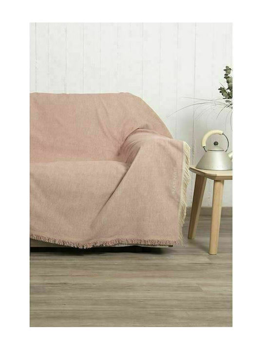 Naf Naf 358/21 Ριχτάρι Πολυθρόνας Chenille 180x180εκ. Powder 520801345456
