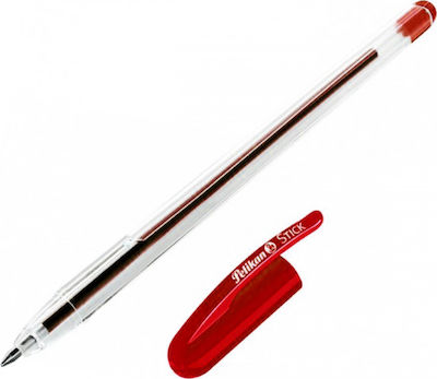 Pelikan Stick K86 Pen Ballpoint 0.4mm with Red Ink