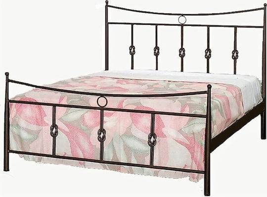 No 32 Metallbett Rosa für Matratze 140x200cm
