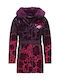 Kids' Casual Jacket Long with Hood Burgundy Sinita