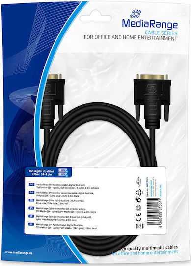 MediaRange Cable DVI-D male - DVI-D male 2m (MRCS129)
