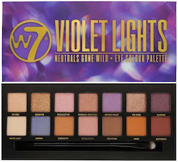 W7 Cosmetics Violet Lights Палитра със сенки за очи в твърда форма Многоцветна 14гр