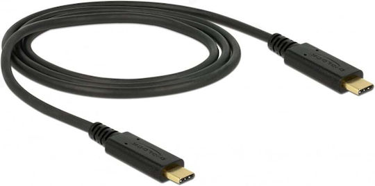 DeLock DeLock USB Typ-C Kabel USB 3.1 Male Schwarz 1m