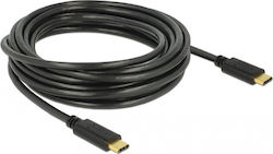 DeLock USB 2.0 Cable USB-C male - USB-C male Black 4m (83868)