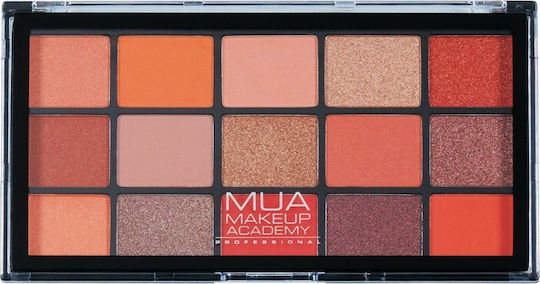 MUA 15 Shade Eye Shadow Palette in Solid Form Empire Butterfly 12gr