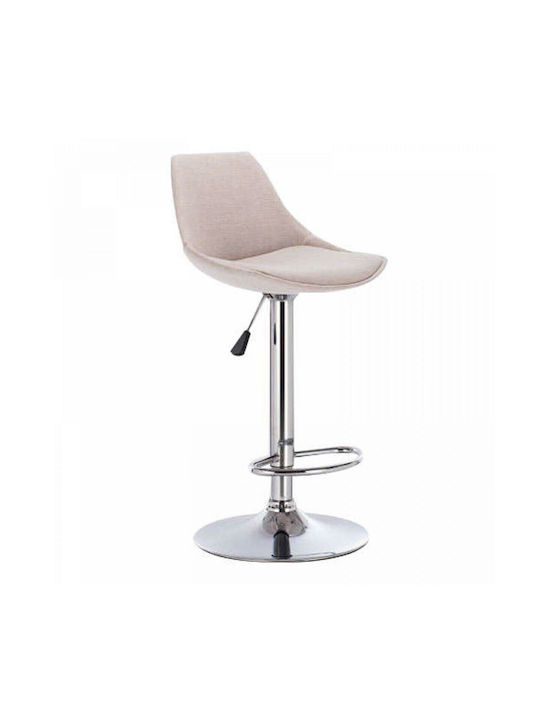 Stool Bar Bar88 with Back & Adjustable Height Cream