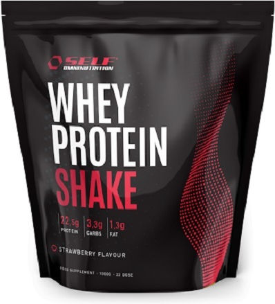 Self Omninutrition Whey Shake Πρωτεΐνη Ορού Γάλακτος Χωρίς Γλουτένη με Γεύση Φράουλα 1kg