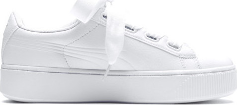 puma vikky stacked ribbon core white