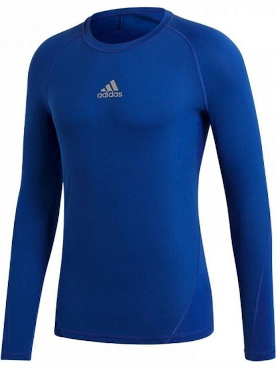 adidas Alphaskin Παιδική Ισοθερμική Μπλούζα Μπλε